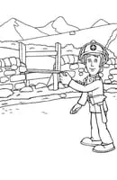 Brandweerman Sam kleurplaat 12